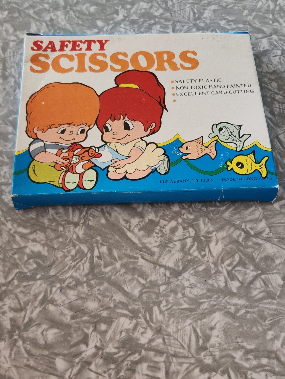 Safety Scissors for Kids - Blue & White